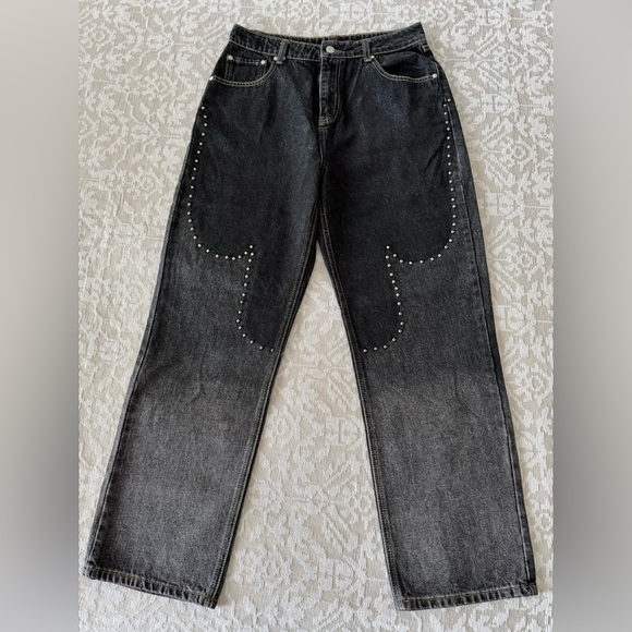 🆕 NWOT Free People • Milk It, Blaze Jeans • Black/Noir • 32 - Picture 7 of 16